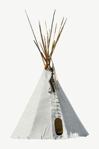 Tepee tent, travel collage element | Free PSD - rawpixel