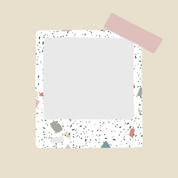 Terrazzo pattern frame, instant photo | Free PSD - rawpixel