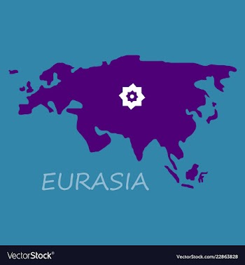 Territory of eurasia vector image