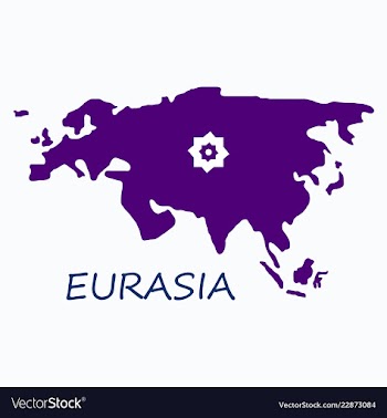 Territory of eurasia vector image