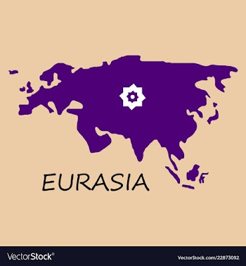 Territory of eurasia vector image