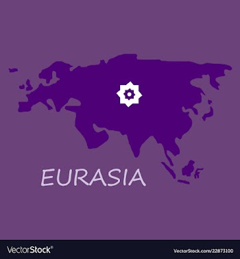 Territory of eurasia vector image