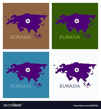Territory of eurasia vector image