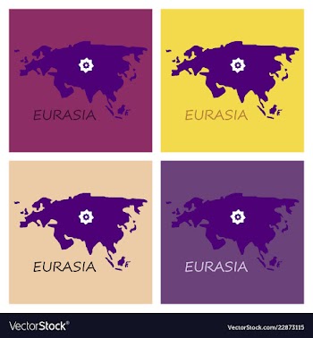 Territory of eurasia vector image