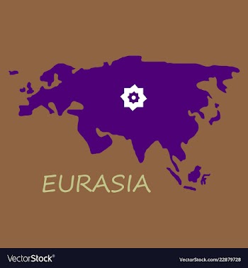 Territory of eurasia vector image