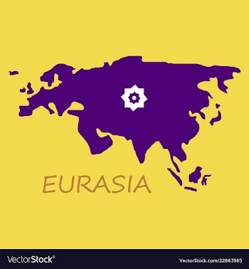 Territory of eurasia vector image