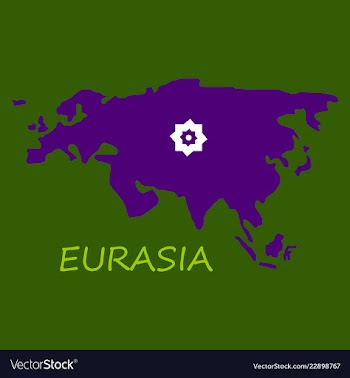 Territory of eurasia vector image