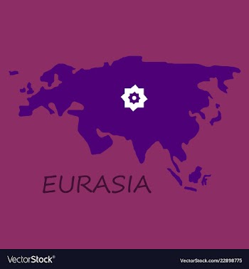 Territory of eurasia vector image
