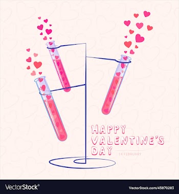test tubes on a stand with a pink potion
