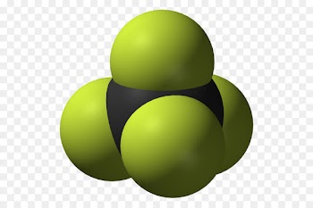 Tetrafluoromethane Sulfur hexafluoride Chemistry Space-filling model Sphere - fluor border 