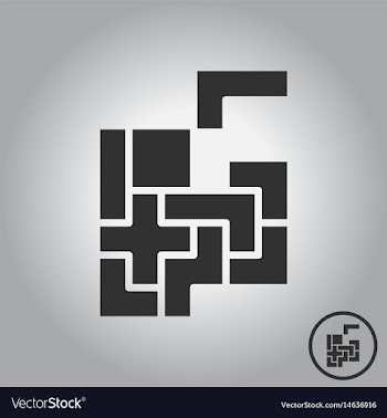 Tetris pieces vector image