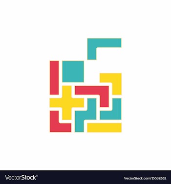 Tetris pieces vector image