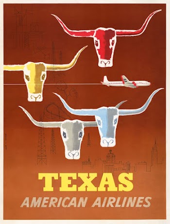 Texas - American Airlines (1953) | Free Photo Illustration - rawpixel