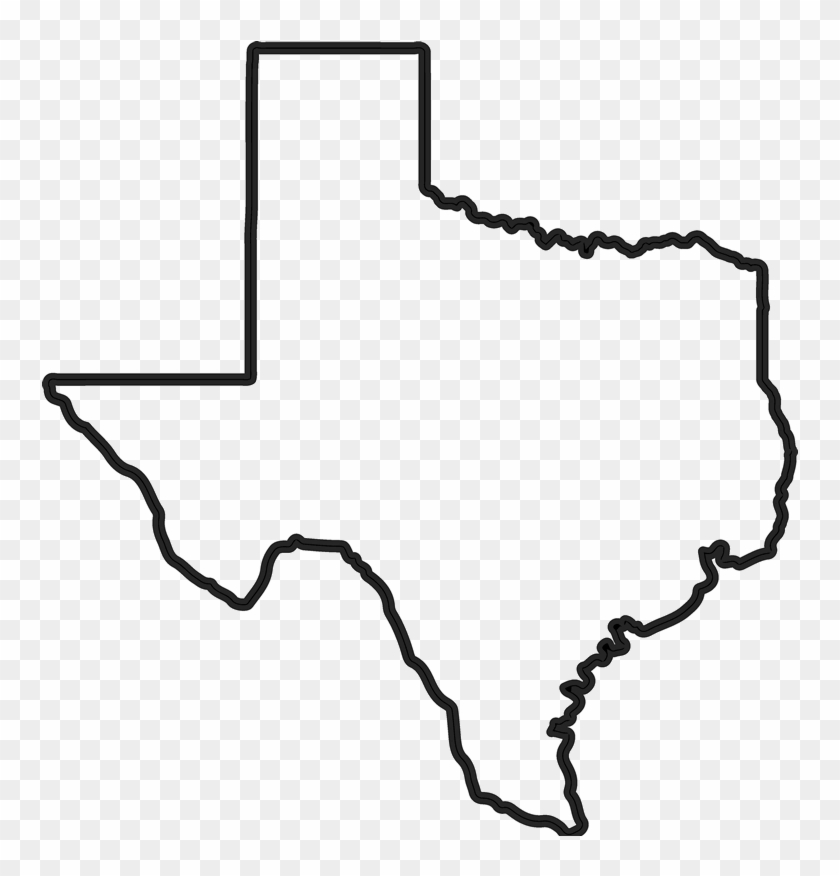 Texas Outline Transparent - Texas State Outline Png