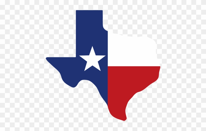 Texas Shape - Texas Flag On Texas