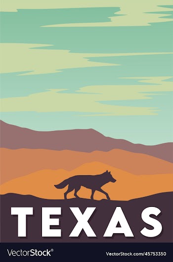 texas state with beautiful view