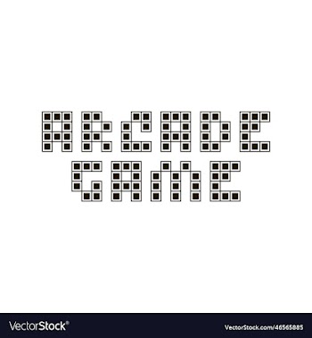 text arcade game in retro style