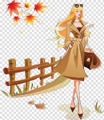 Text, autumn girl transparent background PNG clipart