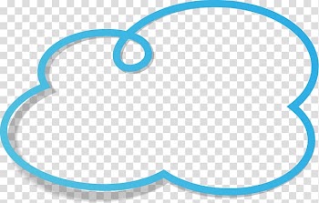 Text , Blue Line dialog transparent background PNG clipart