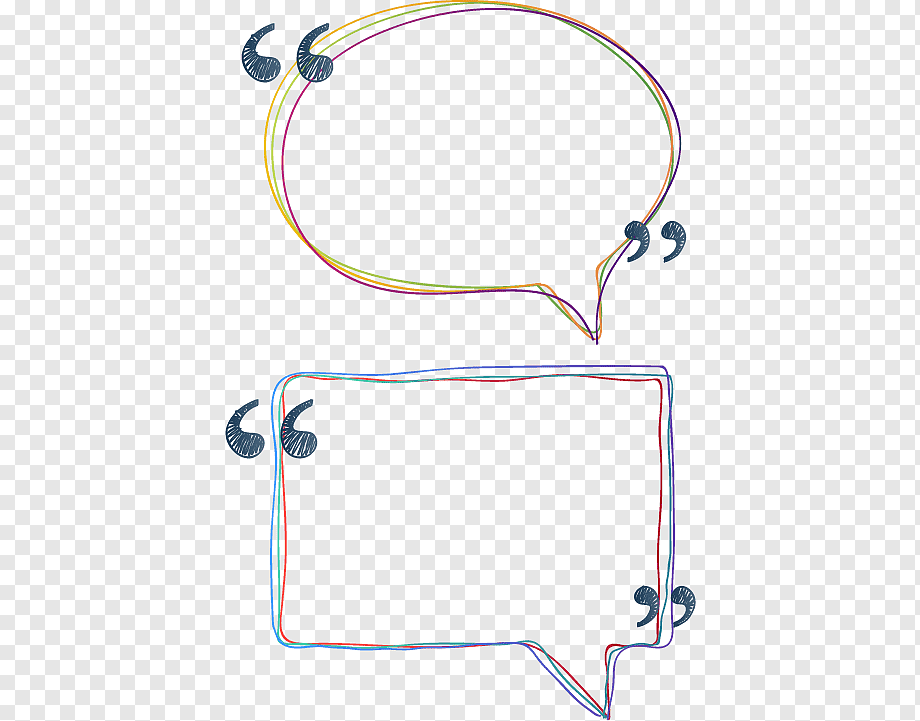 Text box Euclidean, Colored line text box material, two multicolored conversation margin, angle, white, color Splash png