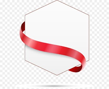 Text box Hexagon - Ribbon text box hexagon 