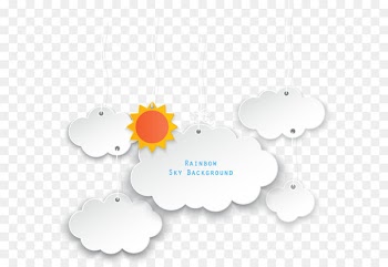 Text box - Vector sun clouds Dialog 