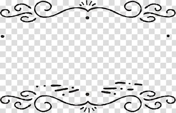 Text Boxes, black scroll frame transparent background PNG clipart