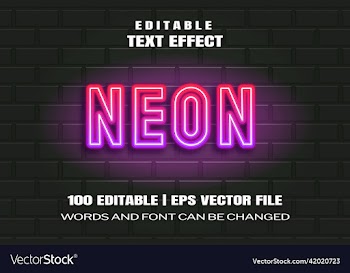text effects neon