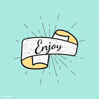 Text Enjoy in a badge | Free stock vector - 575084