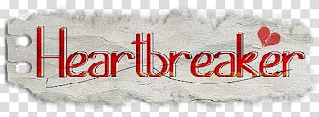 TEXT , Heart Breaker logo transparent background PNG clipart