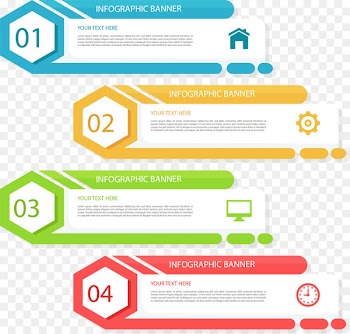 Text Infographic - Vector hand-painted PPT Tags 