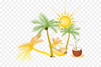 Text Leaf Flower Illustration - Summer elements 
