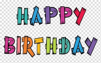 Text Logo Birthday Human behavior, Birthday transparent background PNG clipart