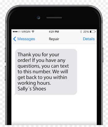 Text messaging Mobile Phones Login Telephone call - Thank you text 