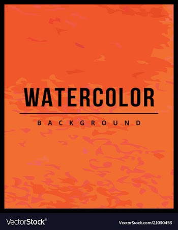 Text on watercolor texture background vector image