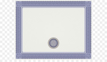 Text Picture frame Blue Area - White and Blue Certificate Template PNG Image 