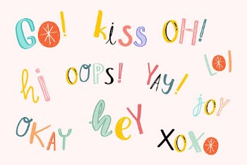 Text set doodle word vector | Free Vector - rawpixel