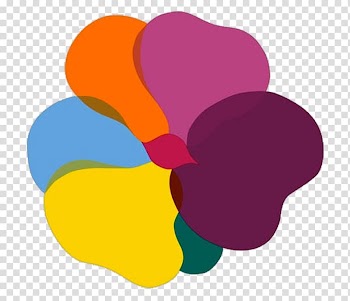 Textile Marimekko, Abstract color stitching flowers transparent background PNG clipart