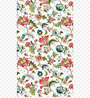 Textile P Kaufmann Contract Linen Drapery Upholstery - Hand painted flowers background decoration 
