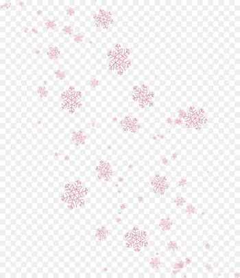 Textile Pattern - Floating pink snowflakes 