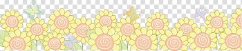 Textile Pattern, Sunflower transparent background PNG clipart