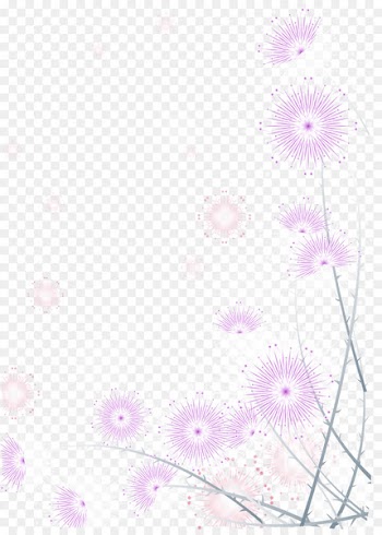 Textile Petal Pink Pattern - Purple Dandelion 