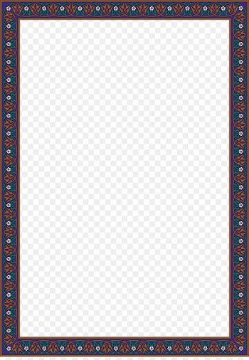 Textile Square Area Blue Pattern - Profile border 