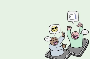 Texting man background, social network | Free Photo - rawpixel
