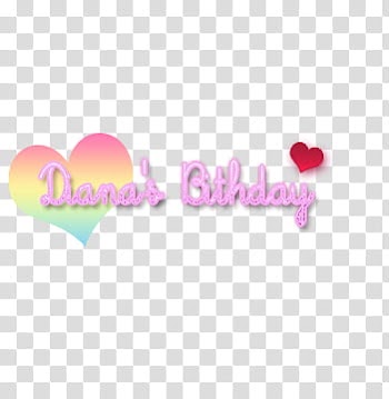 Texto Diana Birthday transparent background PNG clipart