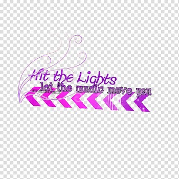 Texto Hit he Lights transparent background PNG clipart