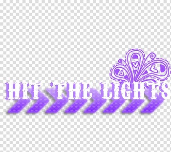 Texto Hit the Lights transparent background PNG clipart