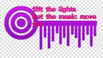 Texto Hit the Lights transparent background PNG clipart