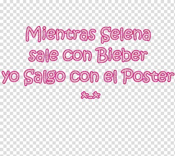 Texto Mientras Selena sale con Bieber transparent background PNG clipart