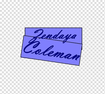 Texto Zendaya transparent background PNG clipart